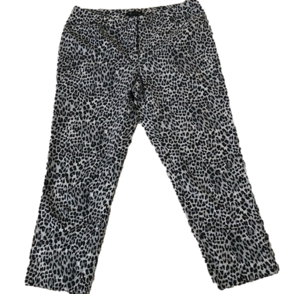 WHBM Slim Ankle 12R Animal Print